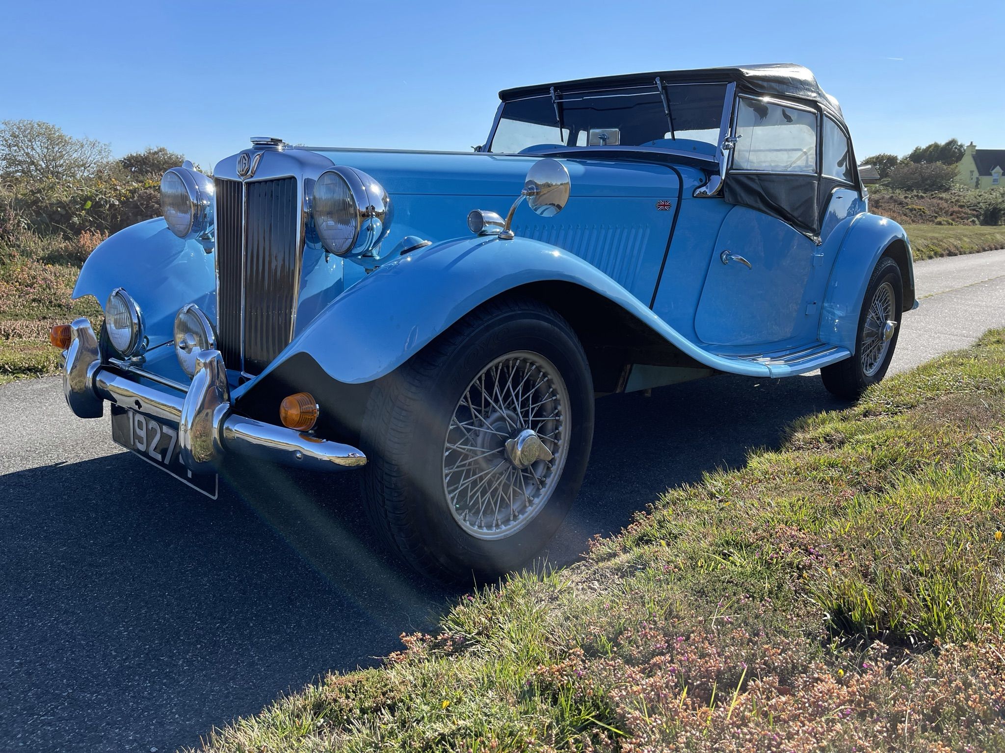 MG TD - very original, rare Clipper Blue, foto 5