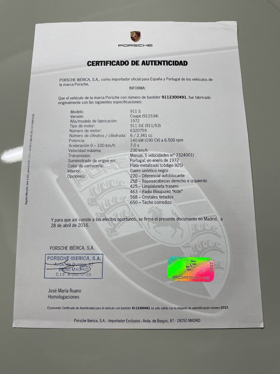 Porsche 911S 2.4, foto 12