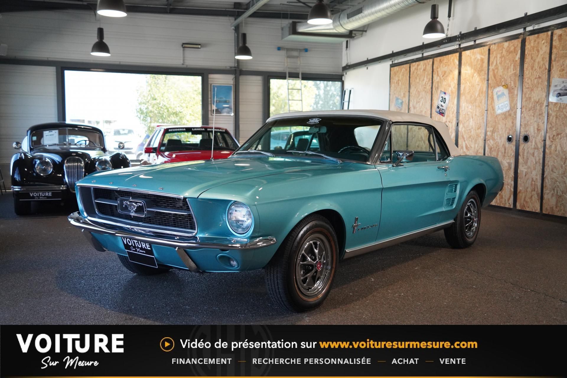 1967 FORD MUSTANG Cabriolet 289 CI V8 - AQUA BLUE - MARTI RE, foto 3