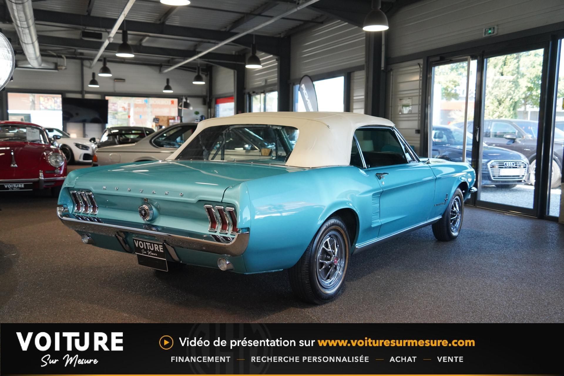 1967 FORD MUSTANG Cabriolet 289 CI V8 - AQUA BLUE - MARTI RE, foto 4