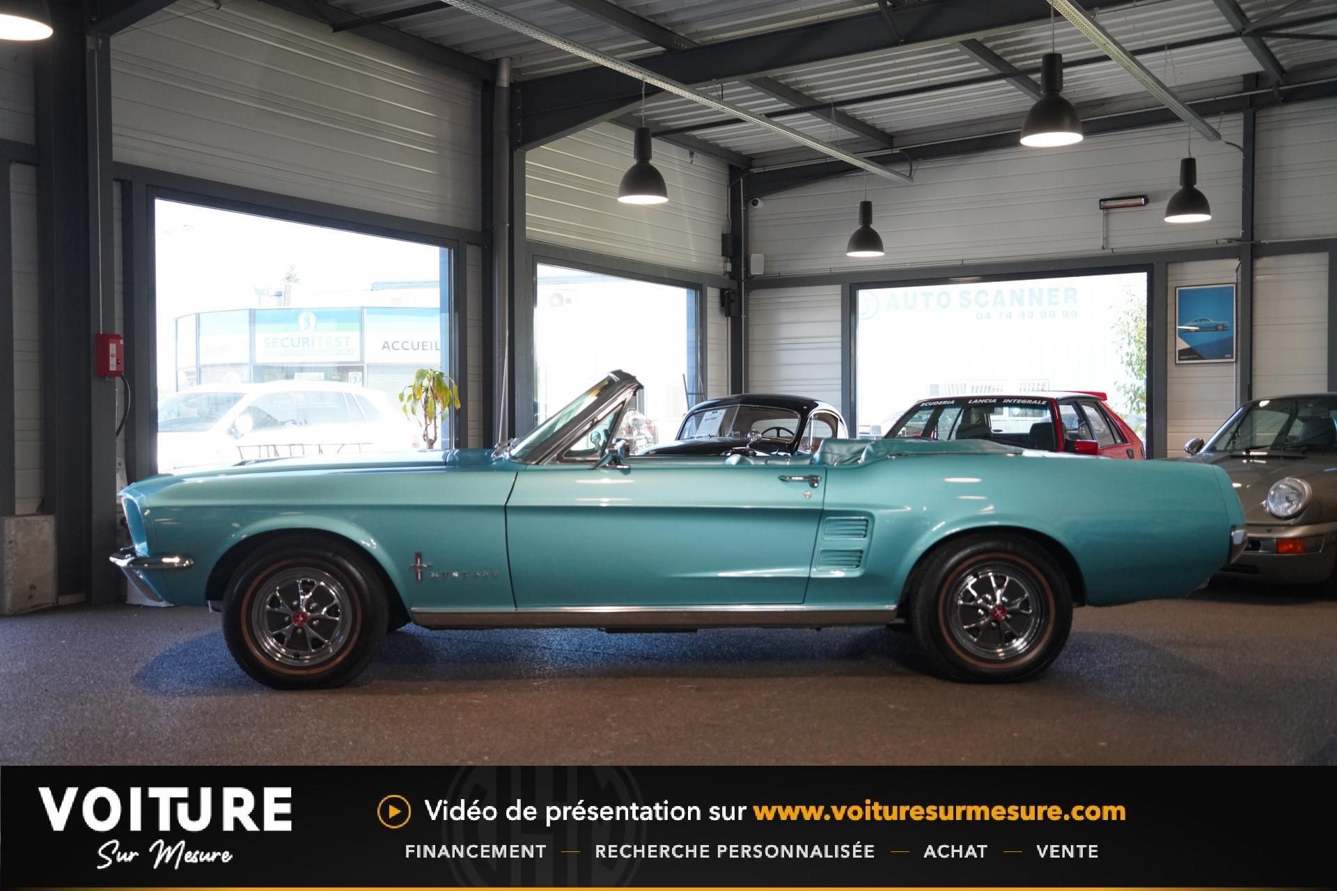 1967 FORD MUSTANG Cabriolet 289 CI V8 - AQUA BLUE - MARTI RE, foto 5