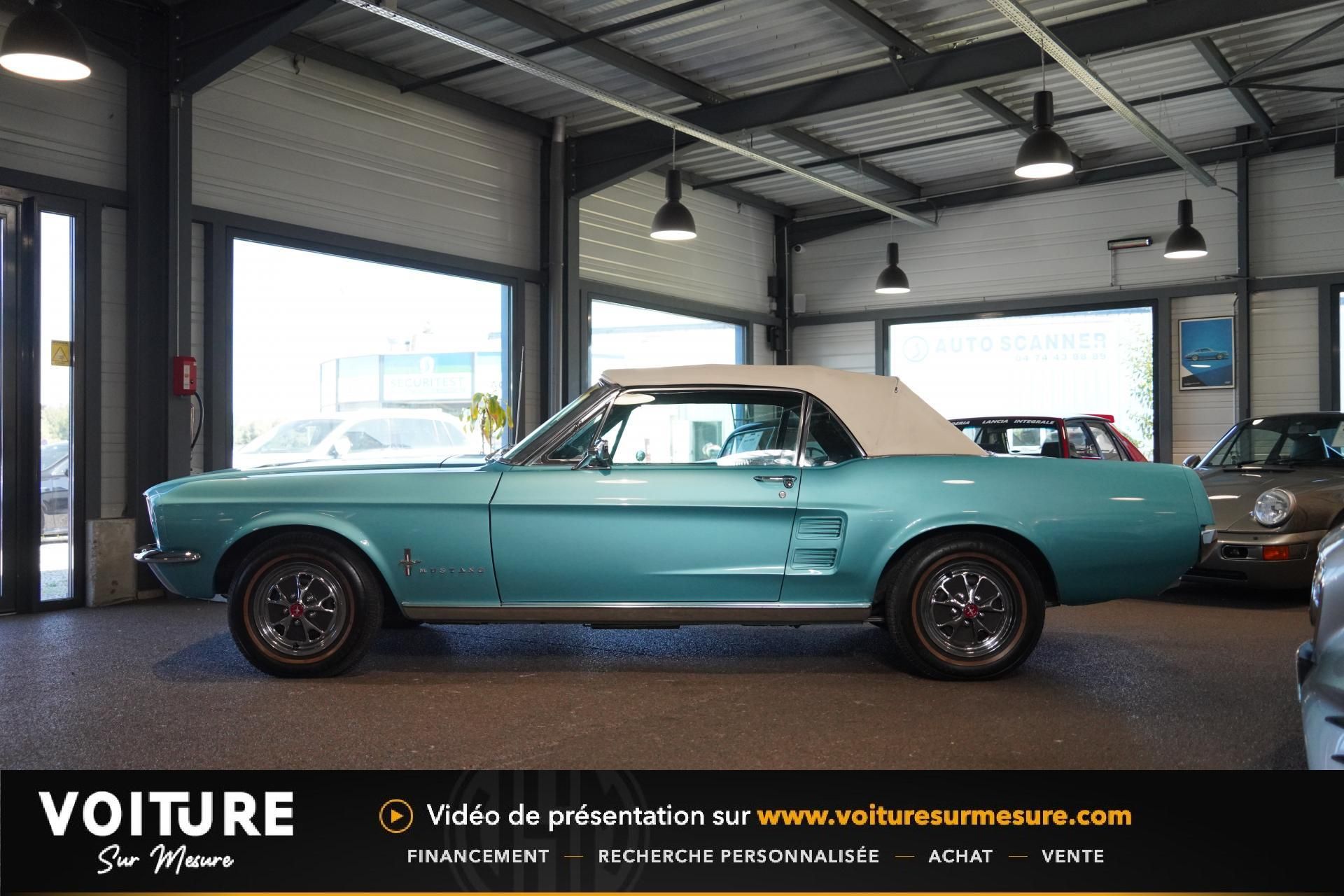 1967 FORD MUSTANG Cabriolet 289 CI V8 - AQUA BLUE - MARTI RE, foto 6