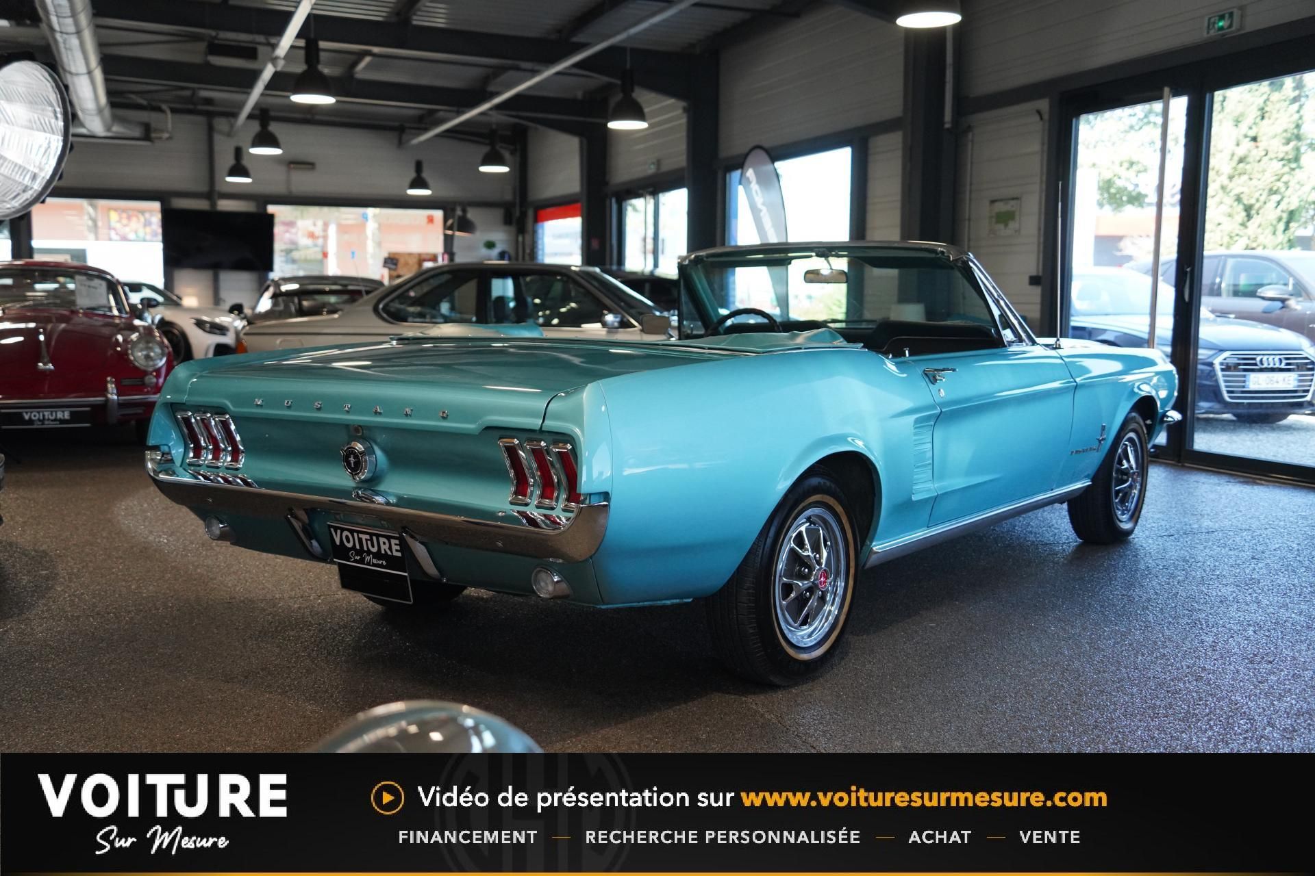 1967 FORD MUSTANG Cabriolet 289 CI V8 - AQUA BLUE - MARTI RE, foto 2